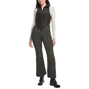 Khrisjoy Womens  Smocked Ski Catsuit, Black